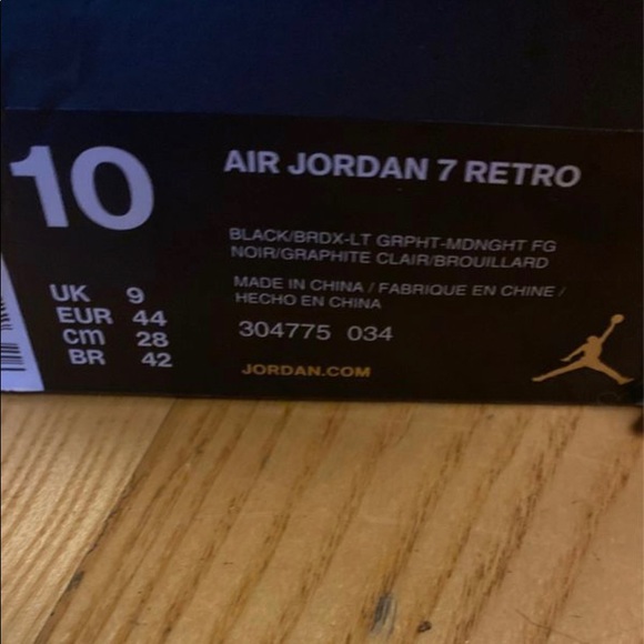 jordan 7 retro bordeaux - Picture 2 of 4